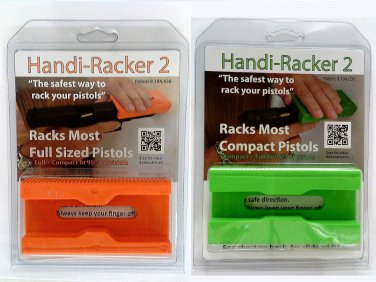 Handi-Racker 2 for Full Sized Pistols (Orange) & for Compact Pistols (Green)