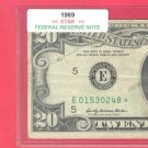 1969   " E "   STAR   $20.00 FRN = E01530248*