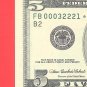 == Series Key == Ladder " B " star note $5.00 FRN