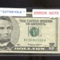 $5.00 Gutter Fold  = ERROR = very nice