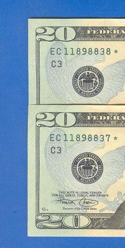 (2) 2004 " C " STAR notes consecutive numbers......