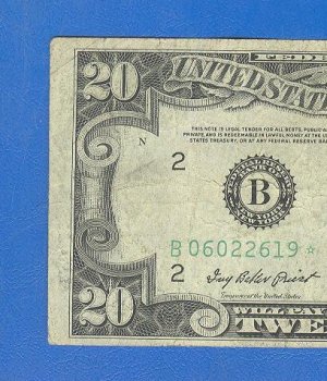 1950b " B " STAR $20.00 FRN