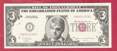 THREE dollars = Novelty note I8MNILCUNL
