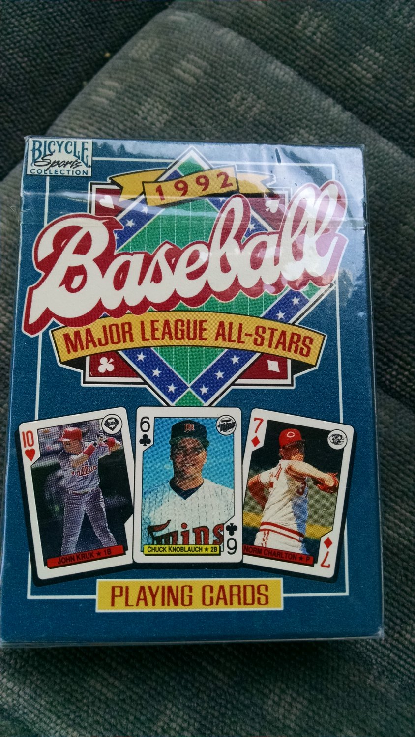 1992 Bicycle Atlanta Braves World Series Playing Cards - Box Set