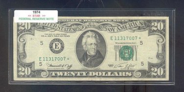 1974 " E " STAR $20.00 E11317007*