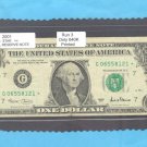 2001 " G " STAR note RUN 3 == ONLY 640k = G06558121*