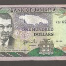 Jamaica === 1999 === 100 DOLLARS = KG169187 Jamaica === 1999 === 100 DOLLARS = KG169187