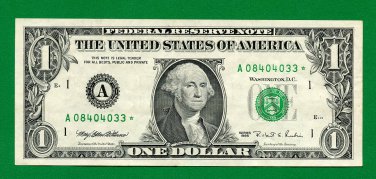 1995 " A " STAR note RUN 3 == A08404033*