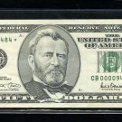 == Series Key == 2001 " B " star $50.00 == CB00009484* == Series Key == 2001 " B " star $50.00 == CB00009484*
