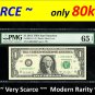 2013 " L " STAR note RUN 1 == ONLY 80k printed = GEM65 = L00034662*
