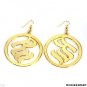 New RocaWear 14Kt Gp Big Sexy Hoop Earrings
