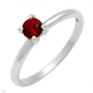Beautiful .35ctw Red Ruby Solitaire Ring Size 5