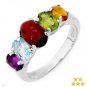 3.00 Carat Amethyst,Citrine,Peridot and Topaz Ring Sz 6 (SALE)