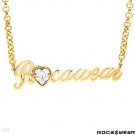 ROCA WEAR Swarovski Crystal Heart GP Necklace (SALE)