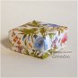 “Morning Glory” origami lidded box, handmade, 2 7/8" square. Oriboxi’s Floral collection