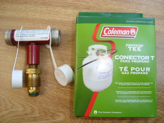 NEW COLEMAN PROPANE STOVE LANTERN GRILL CONNECTOR T TEE