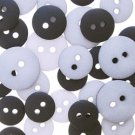 Bazzill grey monochromatic buttons by Junkitz
