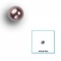 Jewel Craft pearl nailhead - nickel