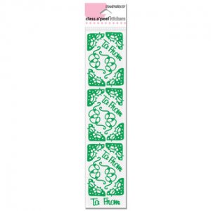 Stampendous - class a' peel green holly corners
