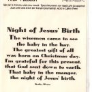 Real Rhyme and Reason - night of jesus' birth