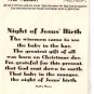 Real Rhyme and Reason - night of jesus' birth