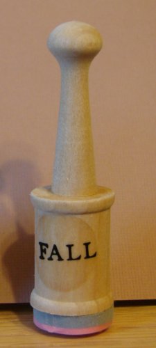 Wood Mounted Stamp - fall