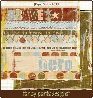 Fancy Pants Papa title strips