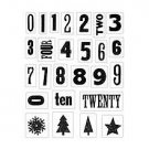 Making Memories MM30843 Fa La La clear stamp calendar