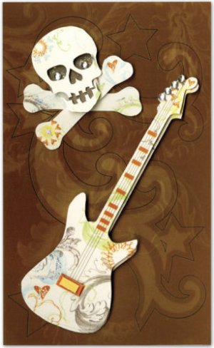 Paper Bliss Salon Rock and Roll Icon Chipboard