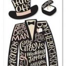 Jolee's Boutique I Do Wedding Collection: The Toast Suit Dimensional Stickers (EKWJBLG020)