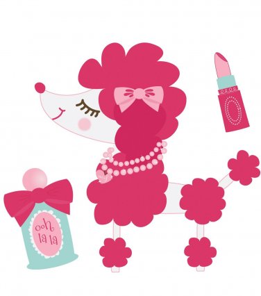 Imaginisce Perfect Posh Collection - Vinyl stickers Poodle