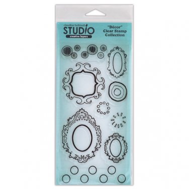 Ranger Ink - Studio by Claudine Hellmuth - Clear Acrylic Stamps - Decor