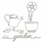 Claudine Hellmuth Studio  - 6x6 stencil - In the Garden