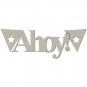 Fabscraps - Die-Cut Grey Chipboard Word - Ahoy