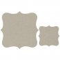 Fabscraps - Die-Cut Grey Chipboard Word - Bracket Frames