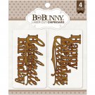 Bo Bunny-Essentials Laser Cut Chipboard - celebrate