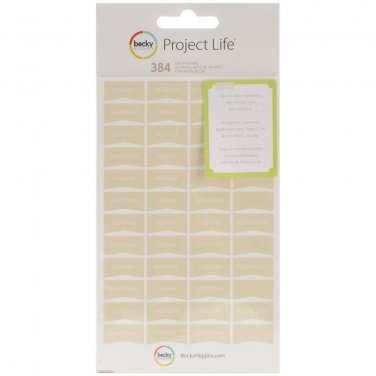 AMERICAN CRAFTS-Project Life Collection: Sticker Sheets - Day Tan