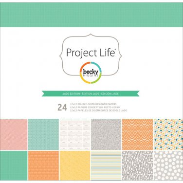 AMERICAN CRAFTS-Project Life Collection: Designer Paper Collection - Jade