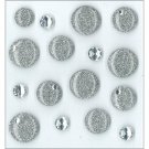 Jolee's Boutique Silver Color Dots Cabochons