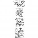 Stampers Anonymous - Tim Holtz Collection - Cling Stamp - Halloween Mini