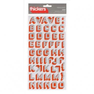 Thickers Foil Stickers 6"X11" Sheets 2/Pkg Josh-Persimmon