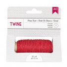 American Crafts - Hemp Twine - Crimson