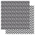 RUBY ROCK IT- black Fusion Double-Sided Cardstock - floral