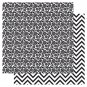 RUBY ROCK IT- black Fusion Double-Sided Cardstock - floral