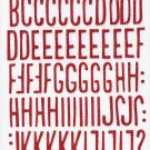 American Crafts - Thickers - be merry Journal - red glitter