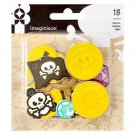 Imaginisce PAR-R-RTY ME HEARTY DIE-CUT FOAM CHARM SHAPES 18/PKG