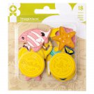 Imaginisce PAR-R-RTY ME HEARTY DIE-CUT FOAM CHARM SHAPES 18/PKG