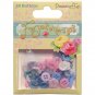 Dovecraft Forget-Me-Not Plastic Buttons 50/Pkg