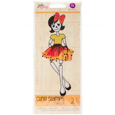 Prima Marketing Inc . - Julie Nutting- Doll Stamp Skelly