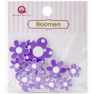 Queen & Company Bloomers - Purple Resin Flowers